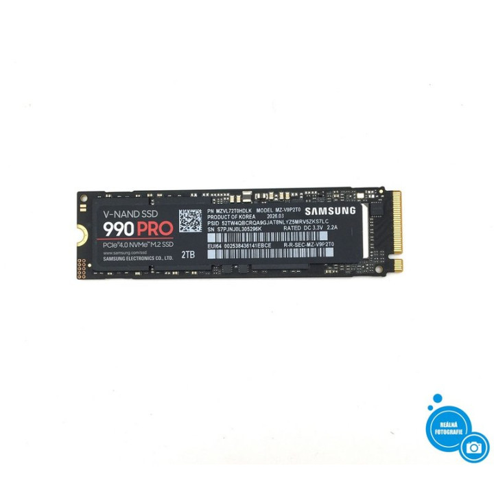 SSD disk SAMSUNG 990 PRO (MZ-V9P2T0), 2 TB, M.2, 7450 MB/s