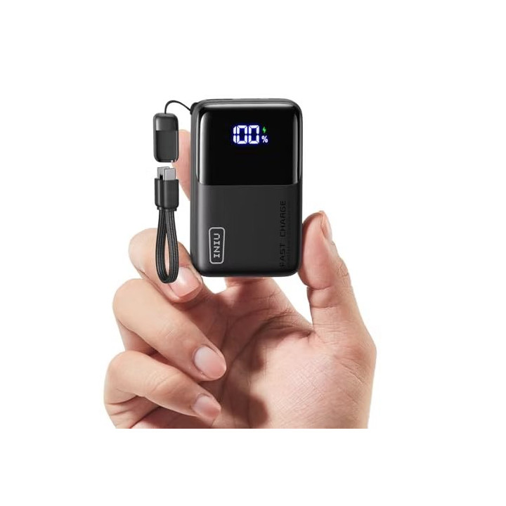 Powerbanka INIU Ultra Mini P50-E1, 10 000 mAh, 45 W, USB-C, černá