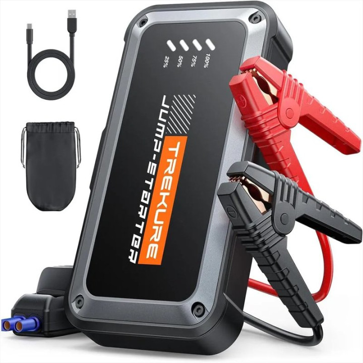 Startér do auta TREKURE Tk10, 16 800 mAh, černá