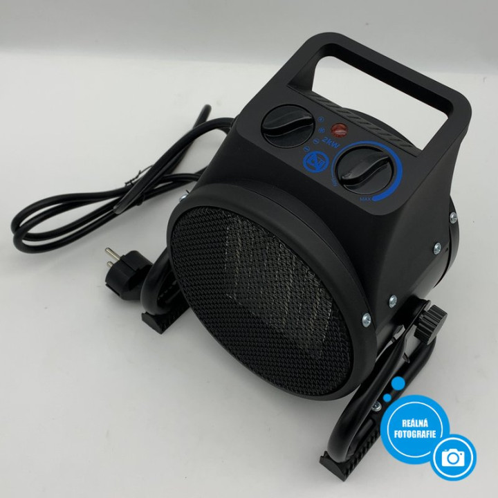 Elektrický přímotop GÜDE GEH 2000 P, 2 kW, černá