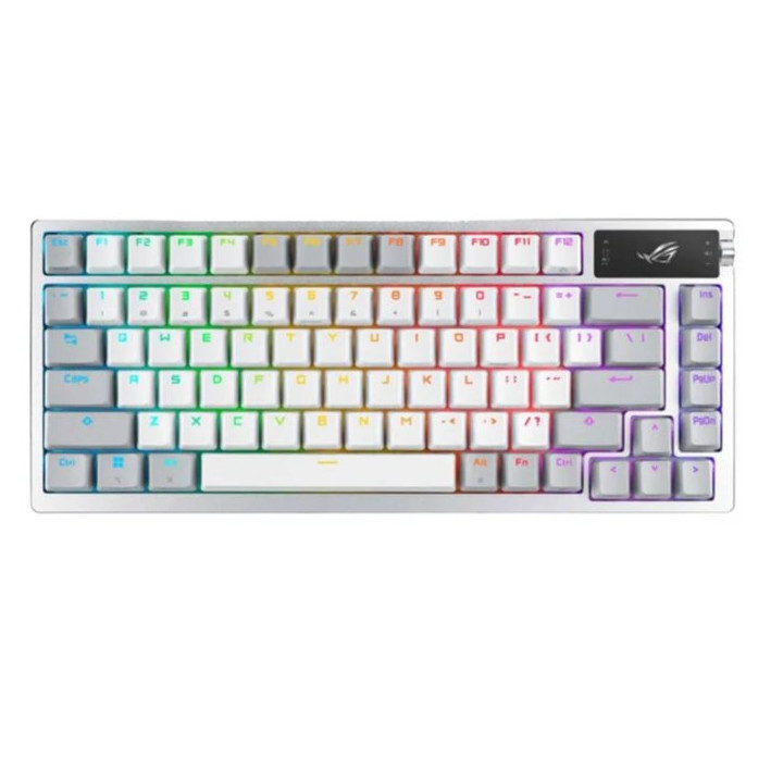 RGB bezdrátová herní klávesnice ASUS ROG Azoth M701, QWERTZ (německé rozložení), bílá