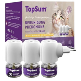 Elektrický feromonový difuzér pro kočky TOPSUM Beruhigung Pheromone, 3 ks