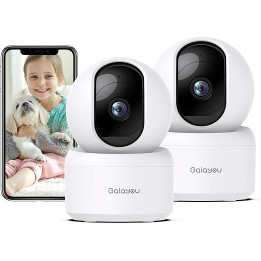 Wi-Fi IP kamera GALAYOU G2, 2K, bílá, 2 ks