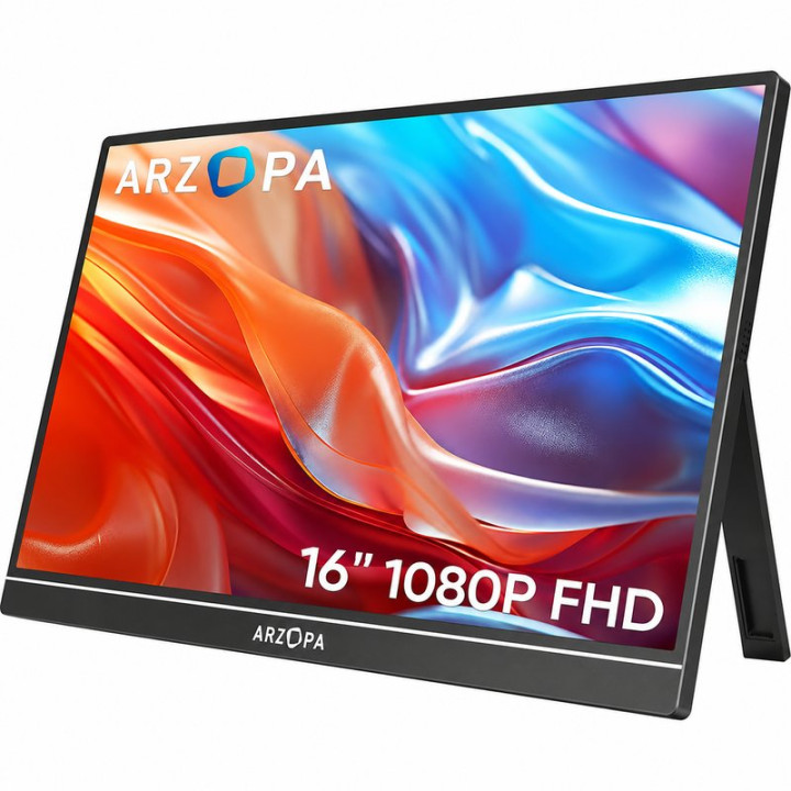 16" Přenosný monitor ARZOPA A1 (DE81513723), 1920 x 1080, černá