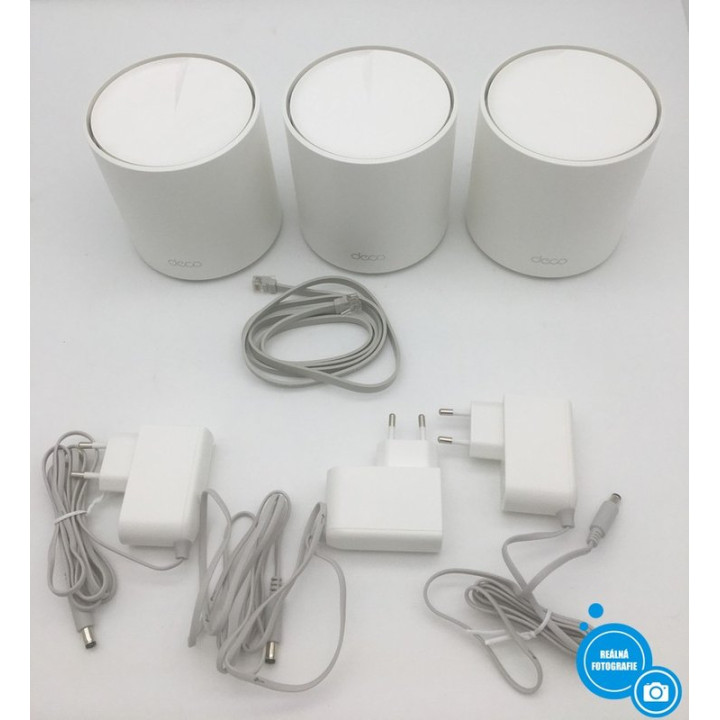 Wi-Fi systém TP-LINK Deco AX1500 (X1500), Wi-Fi 6, 3 ks, bílá