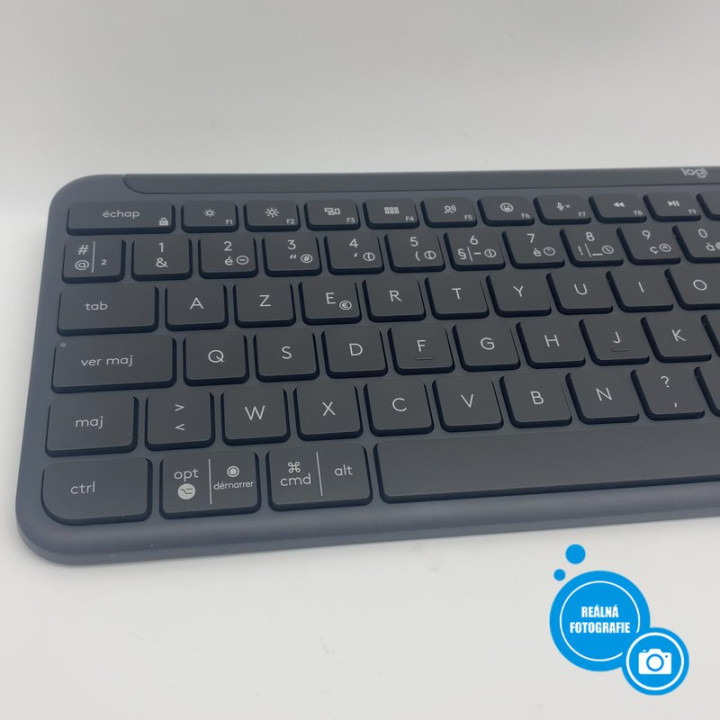 Bezdrátová klávesnice a myš LOGITECH Slim Combo MK950, AZERTY(francouzské rozložení),černá