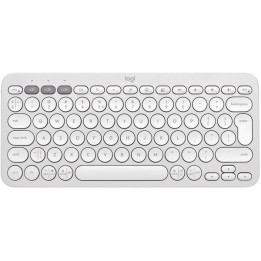 Bezdrátová klávesnice LOGITECH Pebble Keys 2 K380s, bílá (QWERTZ - německé rozložení)