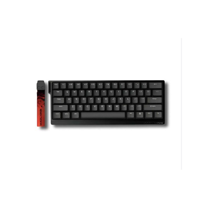 RGB drátová herní klávesnice FGG Madlions MAD 60 HE, QWERTY, černá