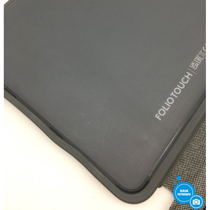 Ochranný kryt s klávesnicí LOGITECH FolioTouch YU0043, QWERTZ (rozložení němčina), šedá