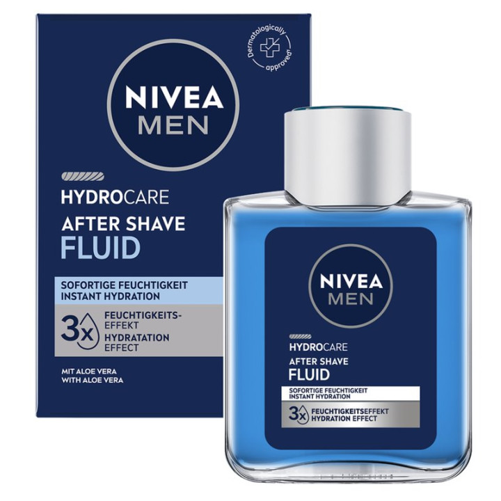 Voda po holení NIVEA Hydro Care Fluid, 100 ml