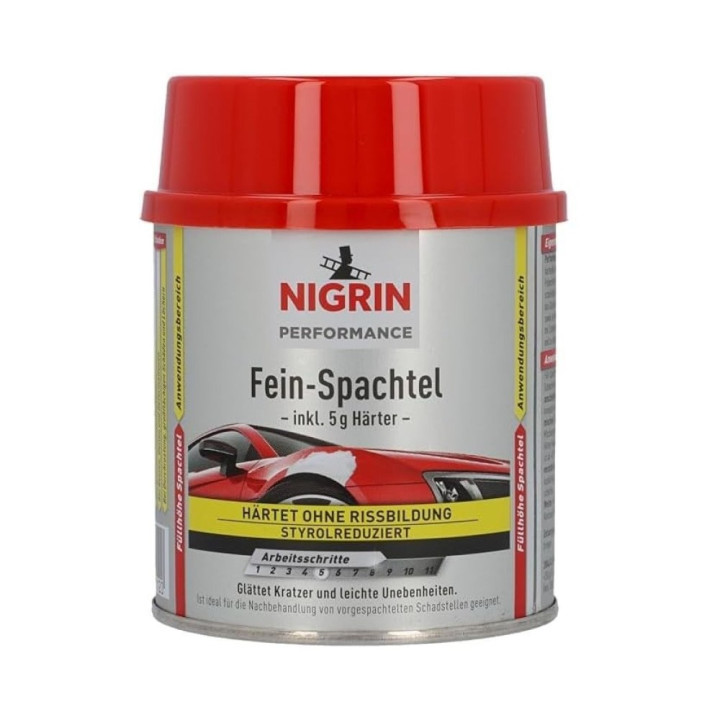 Polyesterový tmel NIGRIN Fein-Spachtel, 245g