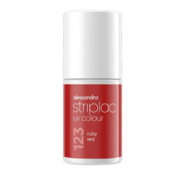 UV lak na nehty ALESSANDRO Striplac 123 ruby red, 6,5ml