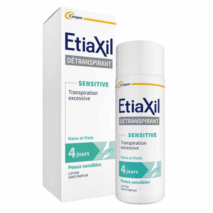 Antiperspirant pro citlivou pokožku rukou a nohou ETIAXIL Detranspirant Sentive, 100 ml
