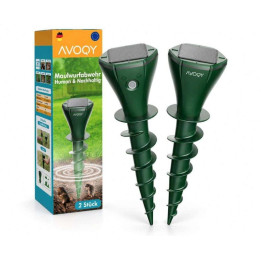 Solární vibrační odpuzovač krtků a hlodavců AVOQY 06, 36 mAh, 2 ks