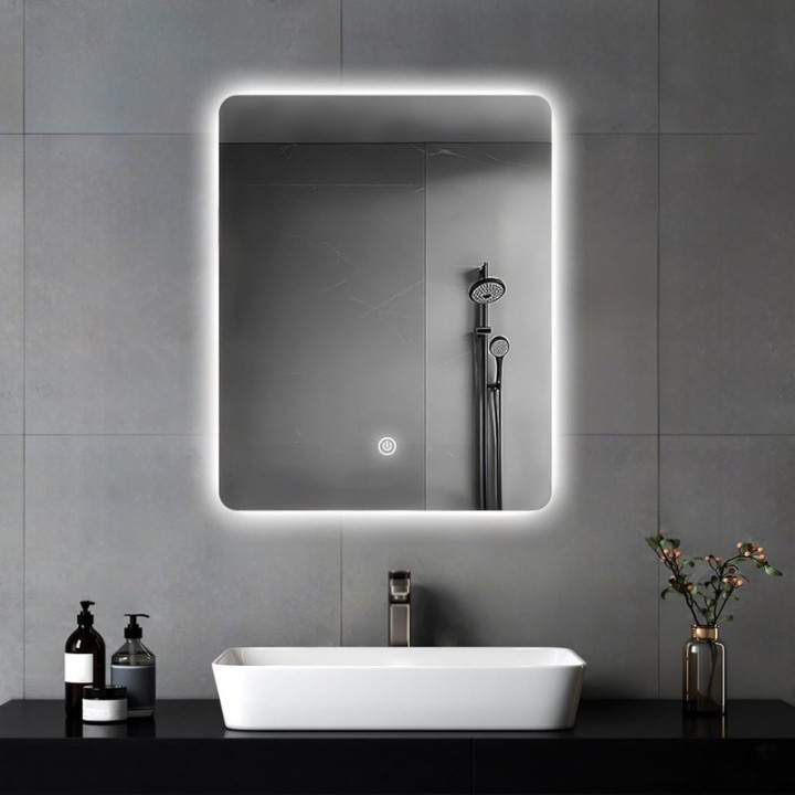 LED zrcadlo JJLZJ00003-F45-EU, 12 W, 60 x 45 cm