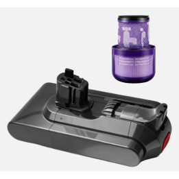 Náhradní baterie pro DYSON V11, 3900 mAh, 25,2 V, 1x filtr