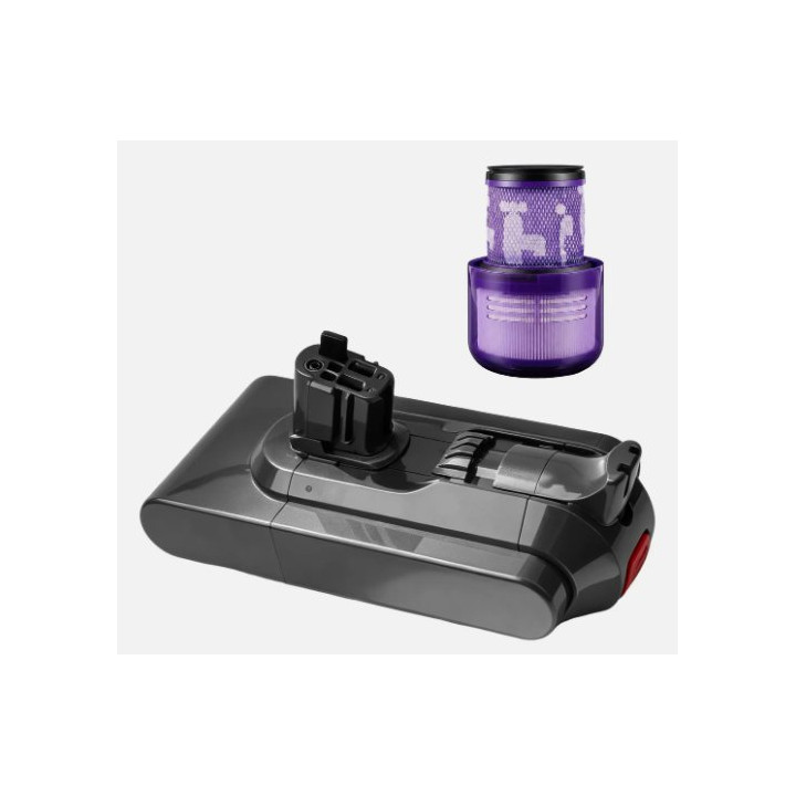 Náhradní baterie pro DYSON V11, 3900 mAh, 25,2 V, 1x filtr