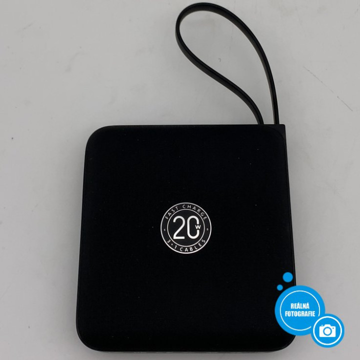 Powerbanka VRURC T2066, 20W, 20000mAh, černá