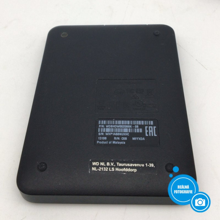 Externí pevný disk WESTERN DIGITAL Elements Portable, 2 TB, USB 3.0, černá