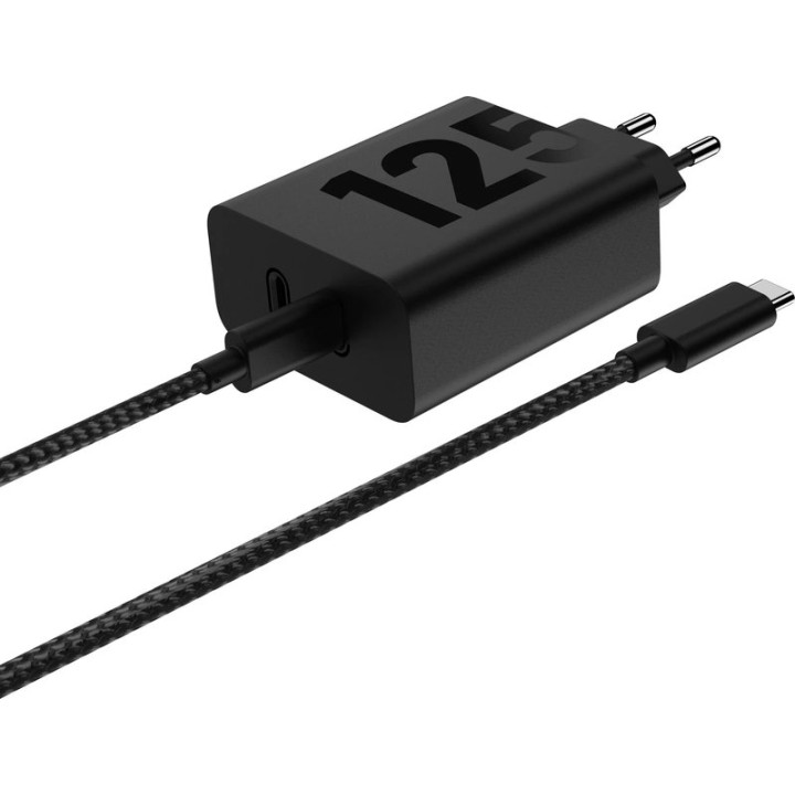 Síťová nabíječka MOTOROLA TurboPower, 125 W, 2× USB-C, černá