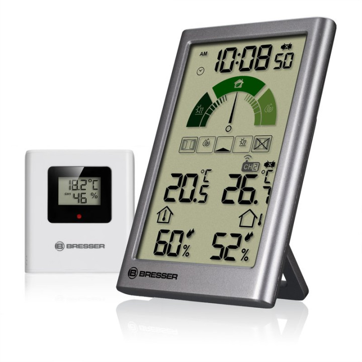 Meteostanice BRESSER VentAir V (7007404), šedá