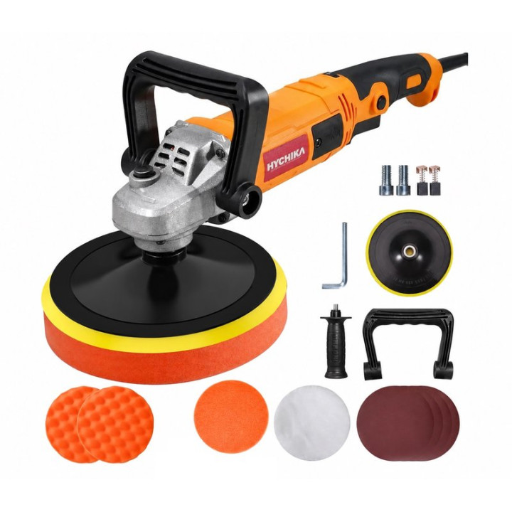 Elektrická rotační leštička HYCHIKA LB150, 1580 W, oranžová