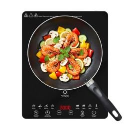 Elektrický indukční vařič WOOX MX0237, 2000 W, černá