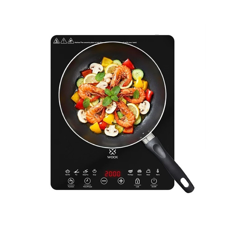 Elektrický indukční vařič WOOX MX0237, 2000 W, černá