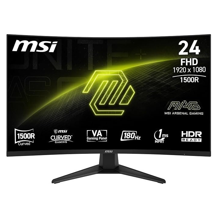 24" Herní monitor MSI MAG 244C (3BB3), černá