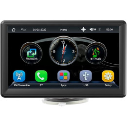 7"dotykový multimediální displej do auta , CarPlay, černá