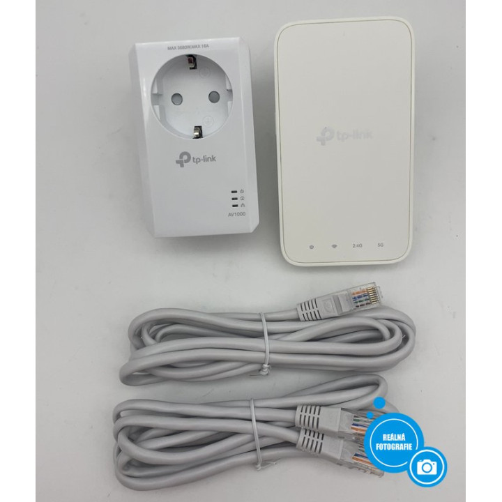 Powerline adaptér TP-LINK TL-WPA7617 KIT, 1200 Mbit/s, Wi-Fi, 2 ks, bílá