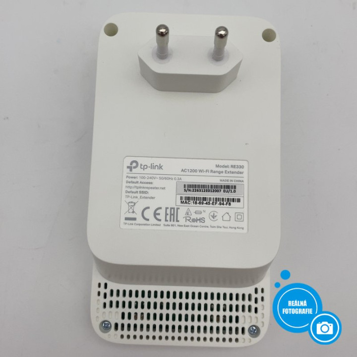Powerline adaptér TP-LINK TL-WPA7617 KIT, 1200 Mbit/s, Wi-Fi, 2 ks, bílá