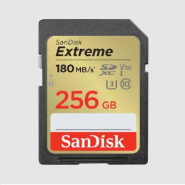 Paměťová karta SANDISK Extreme (SDSDXVV-256G-GNCIN), 256 GB, 180 MB/s