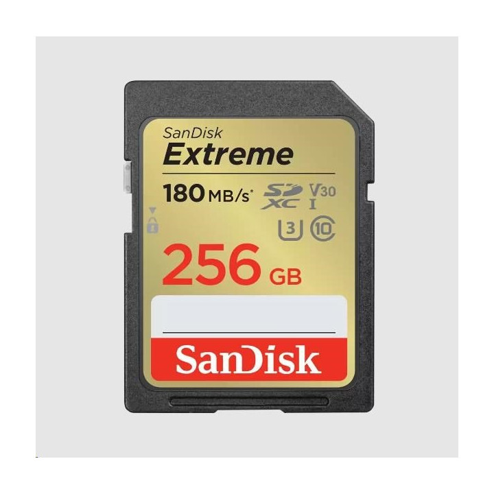 Paměťová karta SANDISK Extreme (SDSDXVV-256G-GNCIN), 256 GB, 180 MB/s