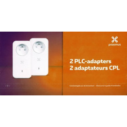 Powerline adaptér PROXIMUS PLC Adapter V2 Duo 9429, 2 ks, bílá