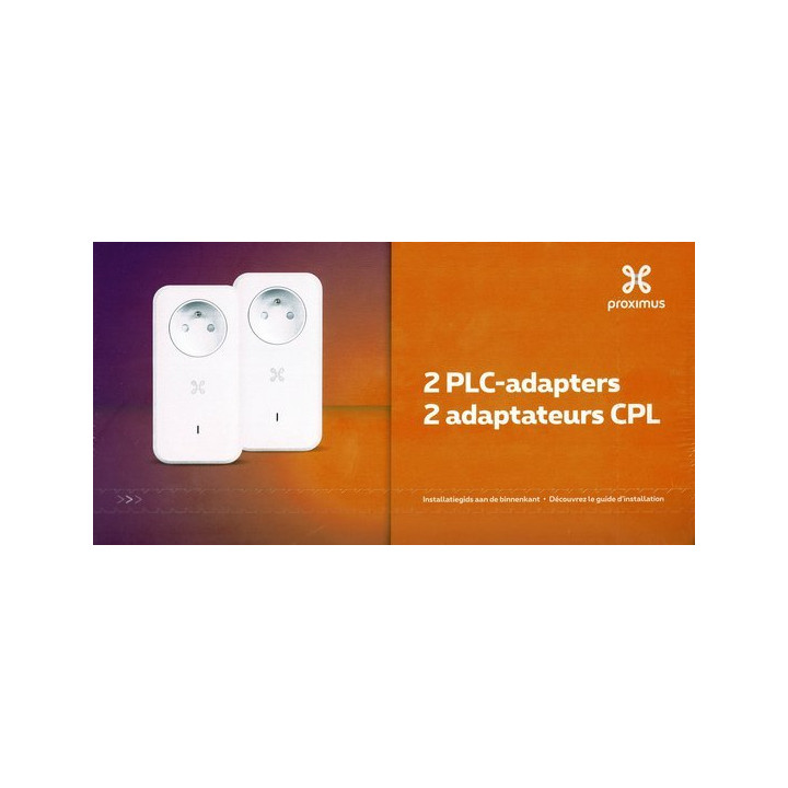 Powerline adaptér PROXIMUS PLC Adapter V2 Duo 9429, 2 ks, bílá