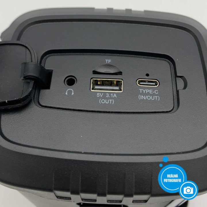 Nouzové rádio LENCO PDR-055BK, DAB+/FM, 10 000 mAh, černá