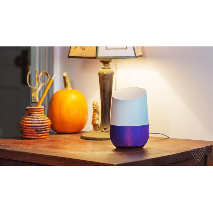 Základna z barevné tkaniny pro Google Home, fialová