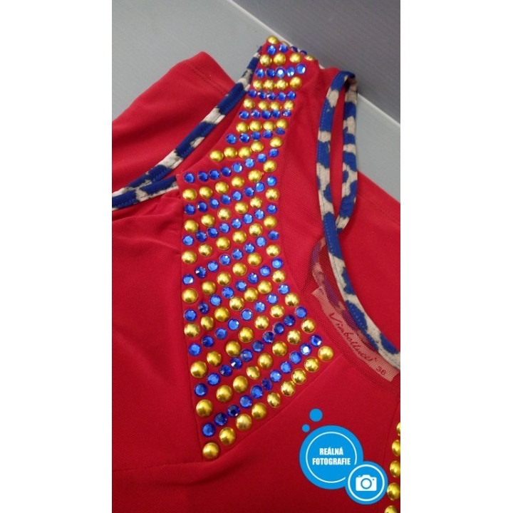Dámské šaty Via Bellucci Vi1028468 vel. M - červený