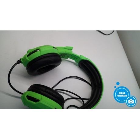 Herní sluchátka Trust GXT790 Spectra - zelená