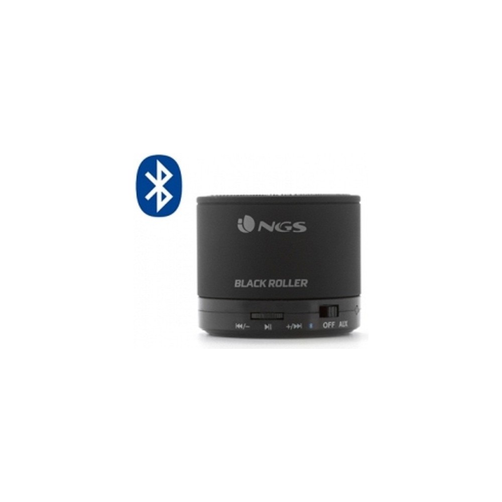 Přenosný Bluetooth mini reproduktor NGS Black Roller, 520mAh - černá