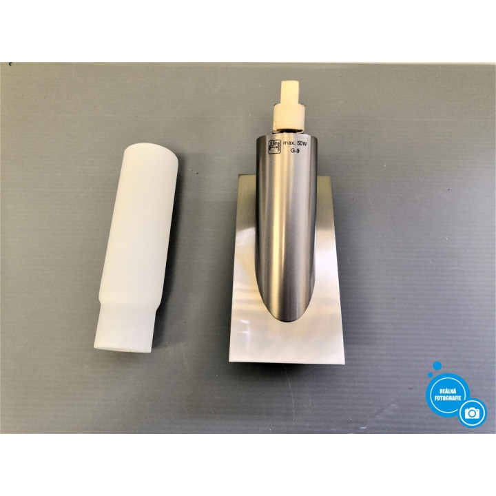 Nástěnná lampa Brilux Enya K, 50W - stříbrná