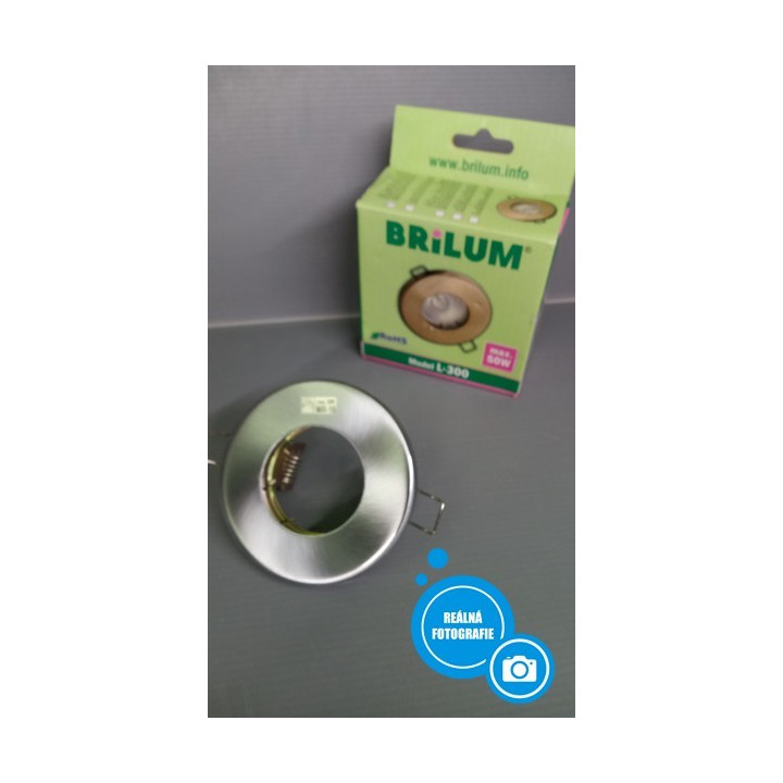 Vodotěsné halogenové svítidlo Brilum L-300 - stříbrná