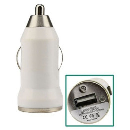 Napájecí USB adaptér do auta 4-OK - bílá