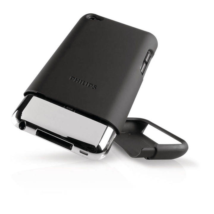 Pouzdro na iPod se stojanem Philips DLA4225/1 - černá