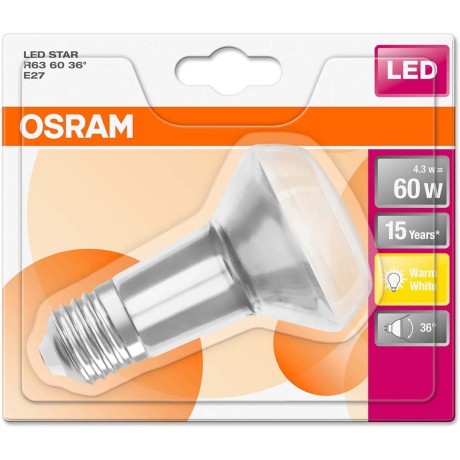 LED žárovka Osram Star E27/ R63, 60W