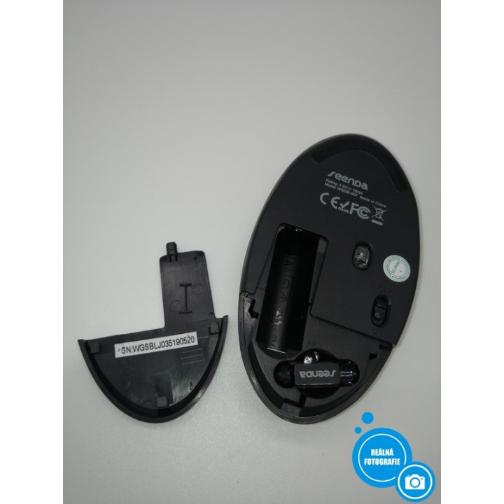 Bezdrátová myš Seenda WGSB-027, 1,5 V, černá
