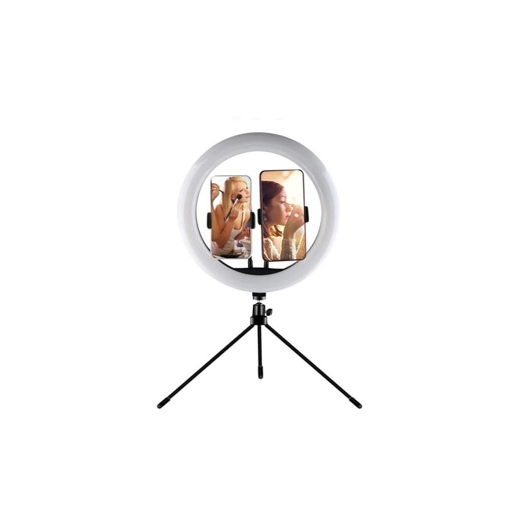 USB kruhové LED selfie světlo s trojnožkou BH377A, 38 cm