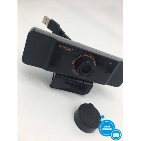 Webkamera s mikrofonem 2K, černá