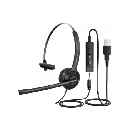 Komunikační sluchátka s mikrofonem Mpow 323, černá